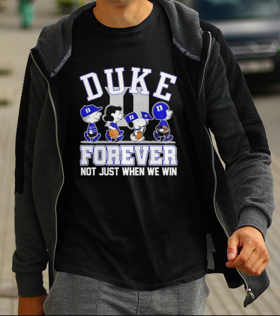 Duke Peanuts Abbey Road Forever Not Just When We Win 2026 T-Shirt
