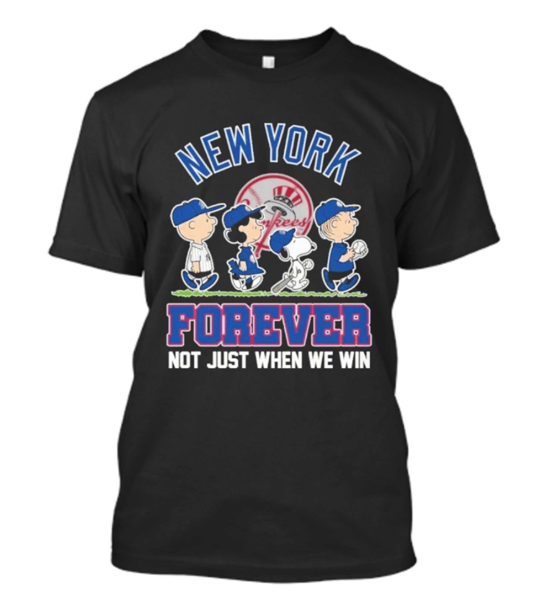 New York Yankees Peanuts Abbey Road Forever Not Just When We Win T-Shirt