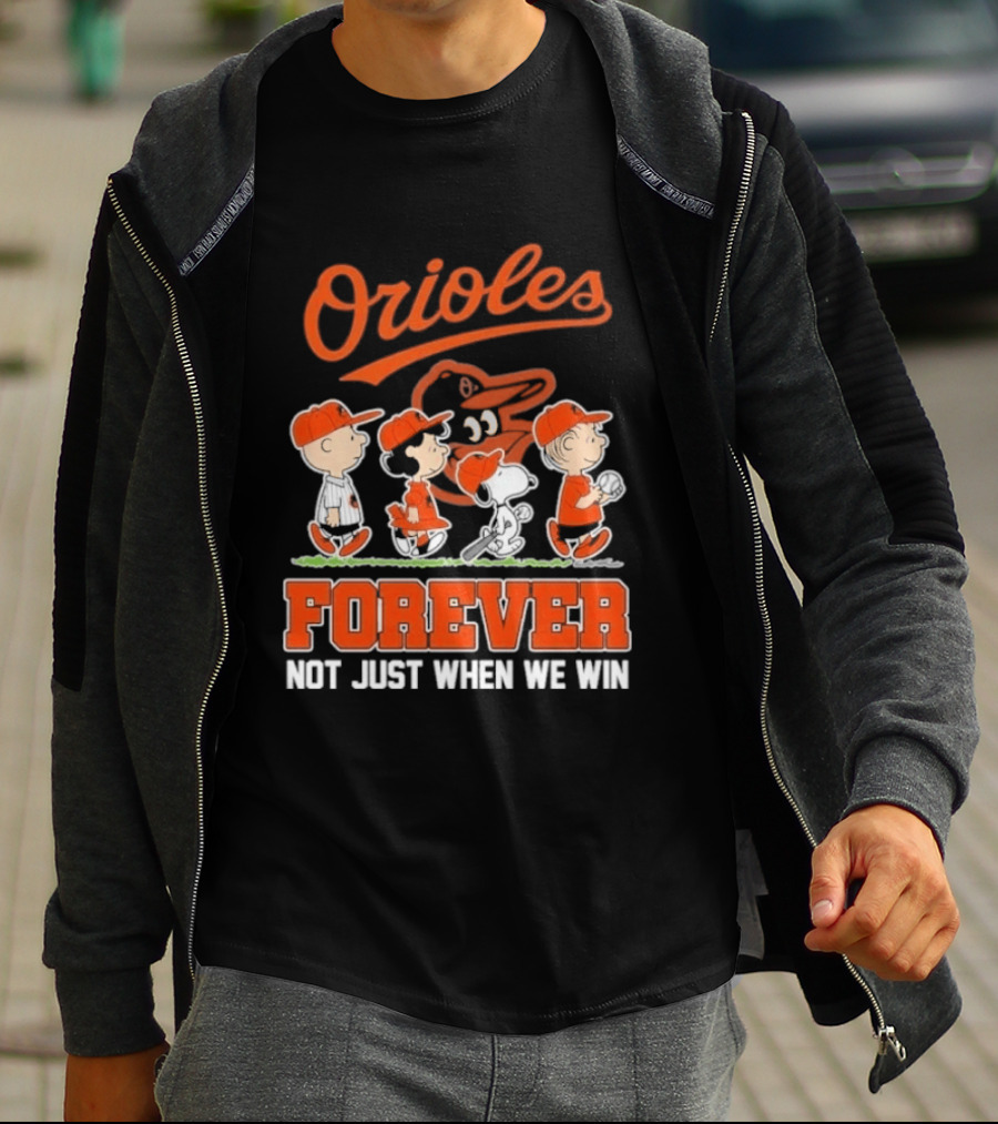 Orioles Peanuts Abbey Road Forever Not Just When We Win 2026 T-Shirt