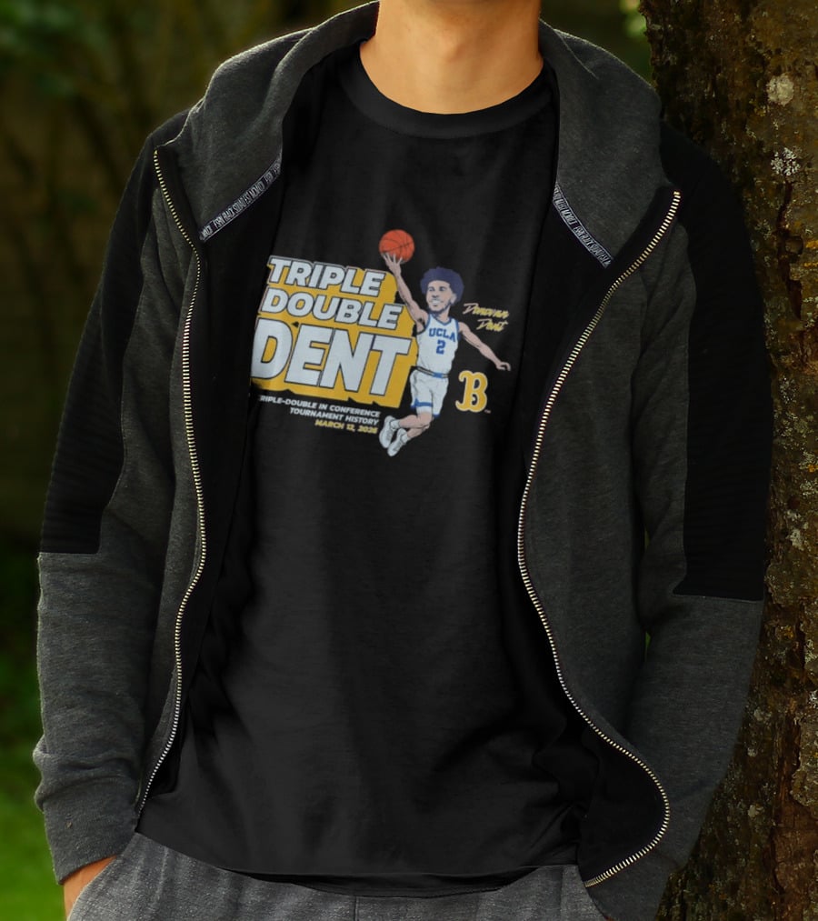 Triple Double Dent Donovan Dent UCLA Bruins March 19 2023 T-Shirt