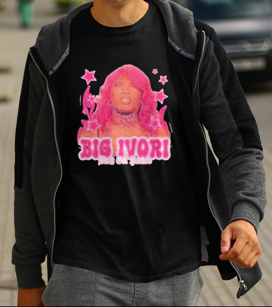 Big Ivori Bitch Got Parked Ivori Minor Stars Retro Pink Aesthetic T-Shirt
