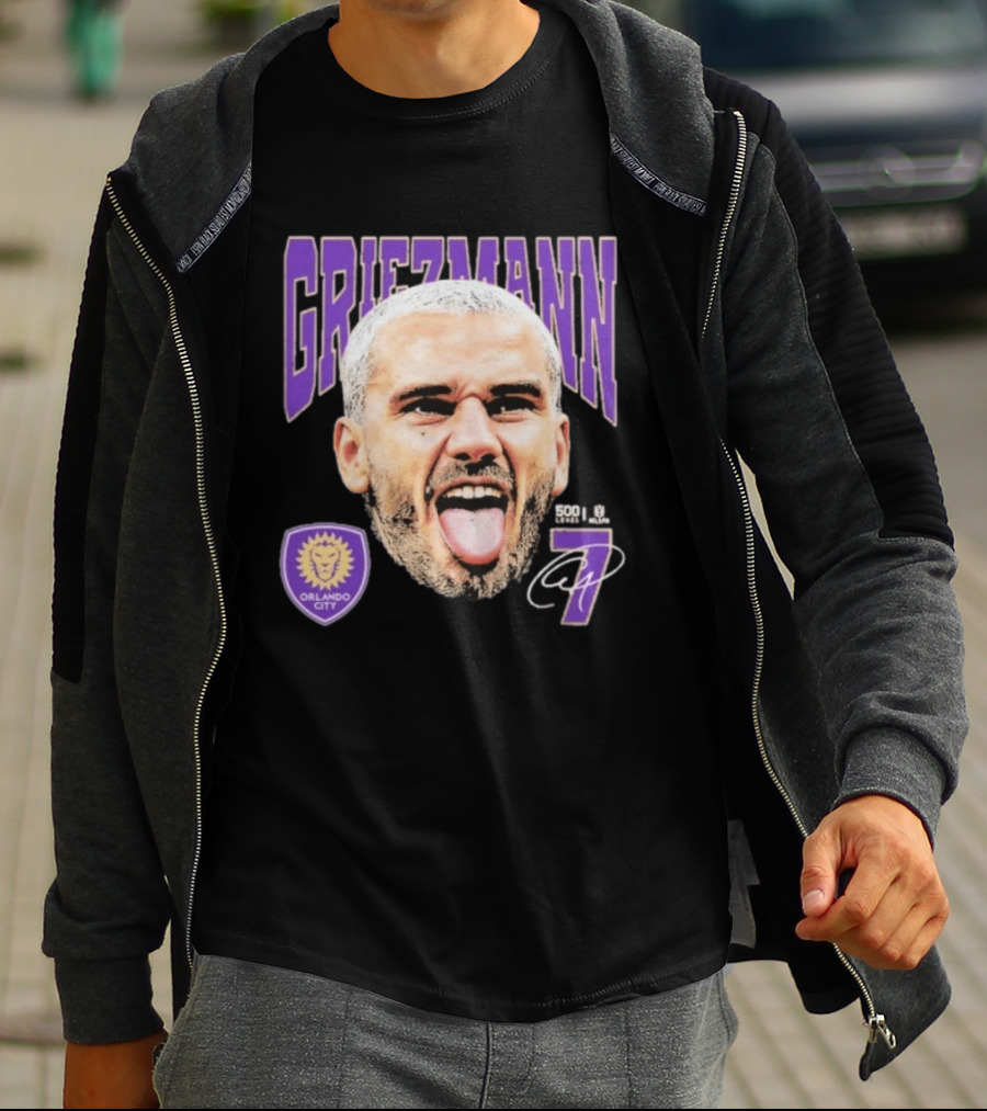 Griezmann Orlando City 7 Soccer Legend Celebration 500 T-Shirt