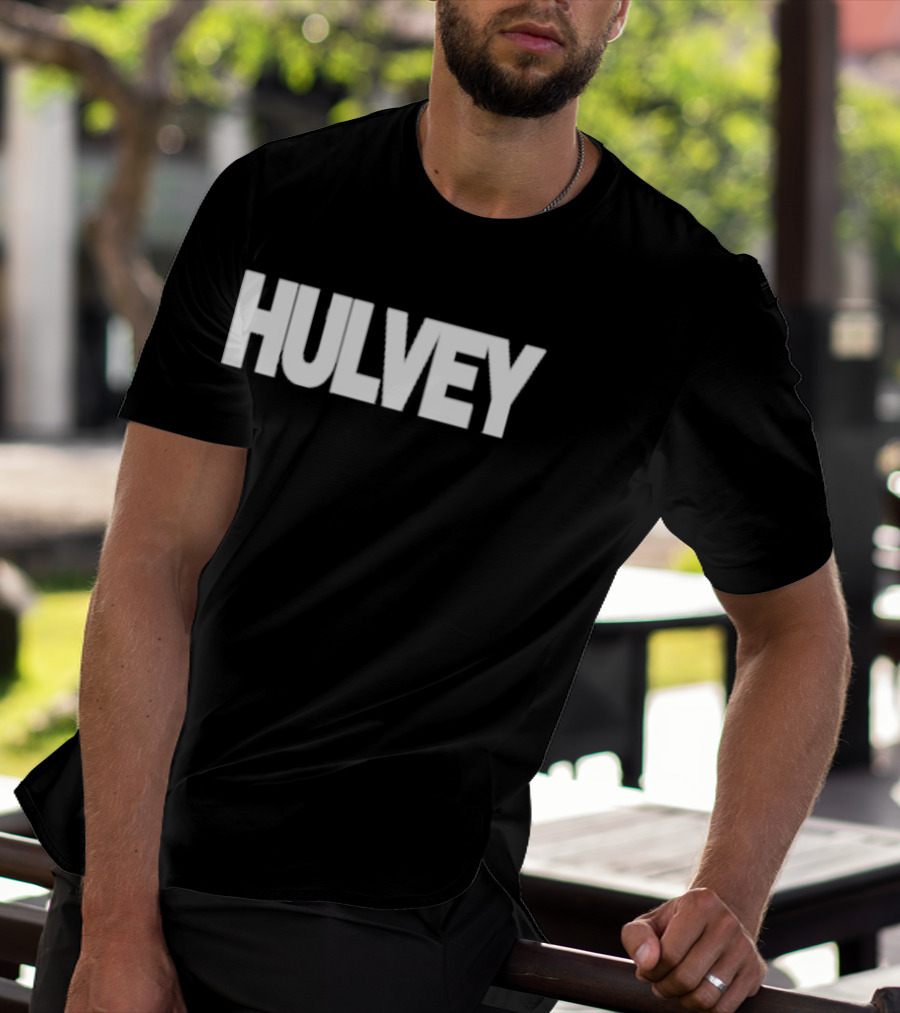 Hulvey Dave Bold White Lettering T-Shirt