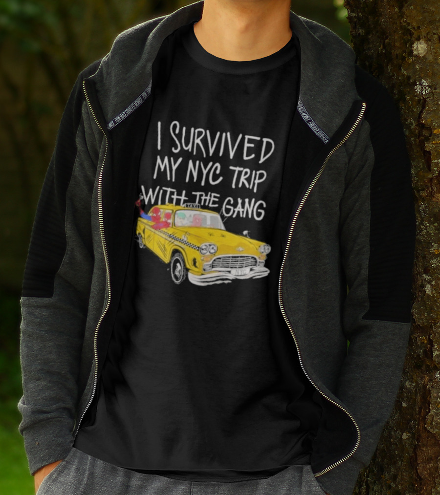 I Survived My NYC Trip With The Gang Spider Perks Taxi Adventure T-Shirt