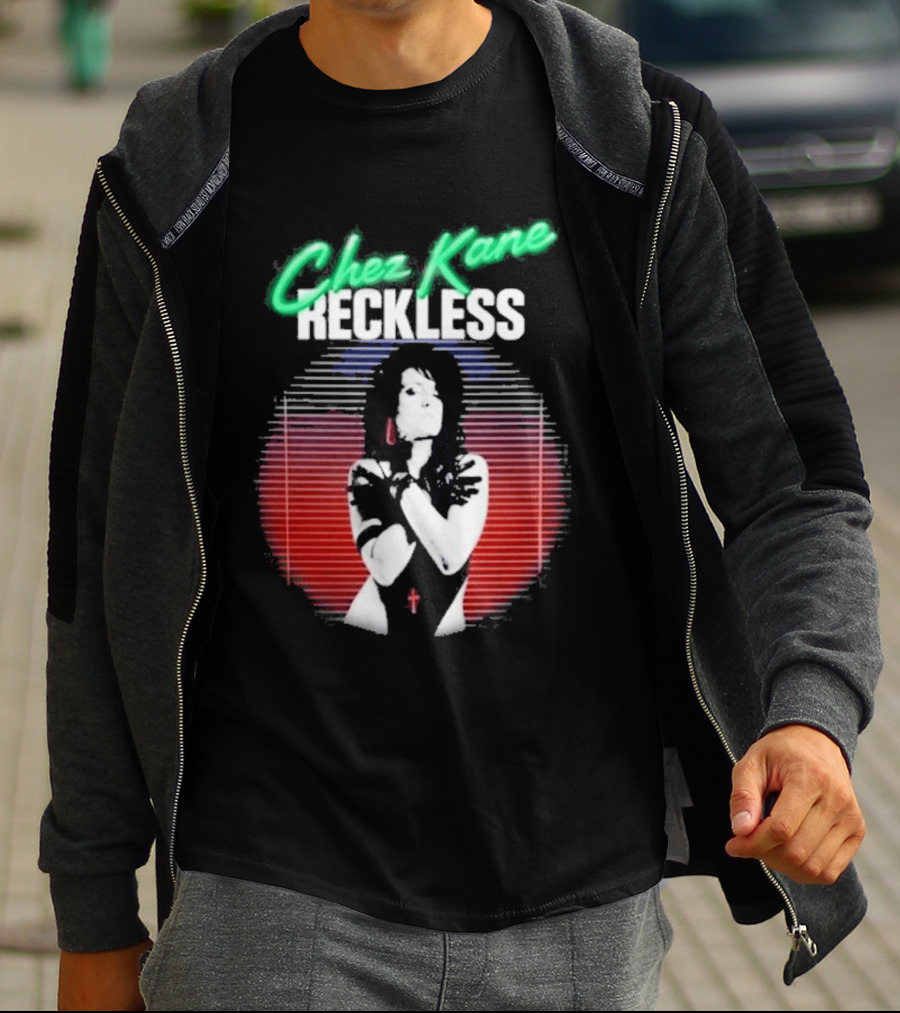 Chez Kane Reckless Punk Woman Retro 80s T-Shirt