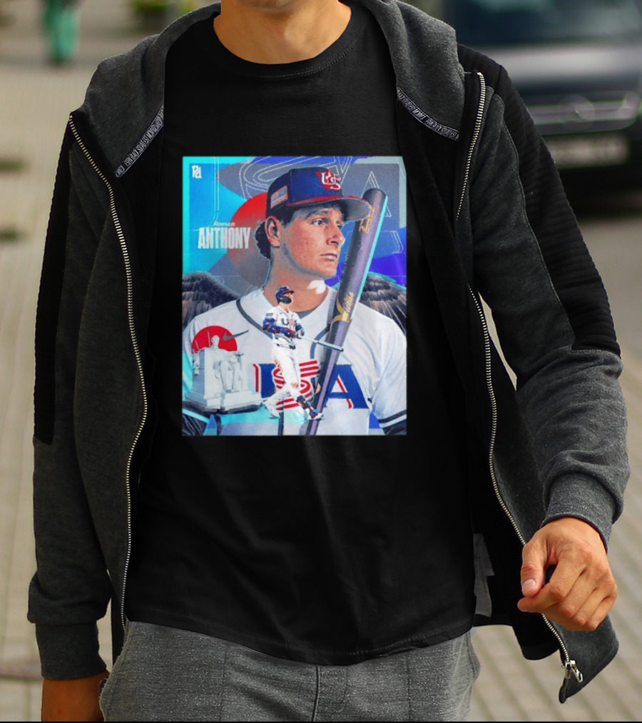 Roman Anthony USA Baseball 2026 World Baseball Classic Team Player T-Shirt