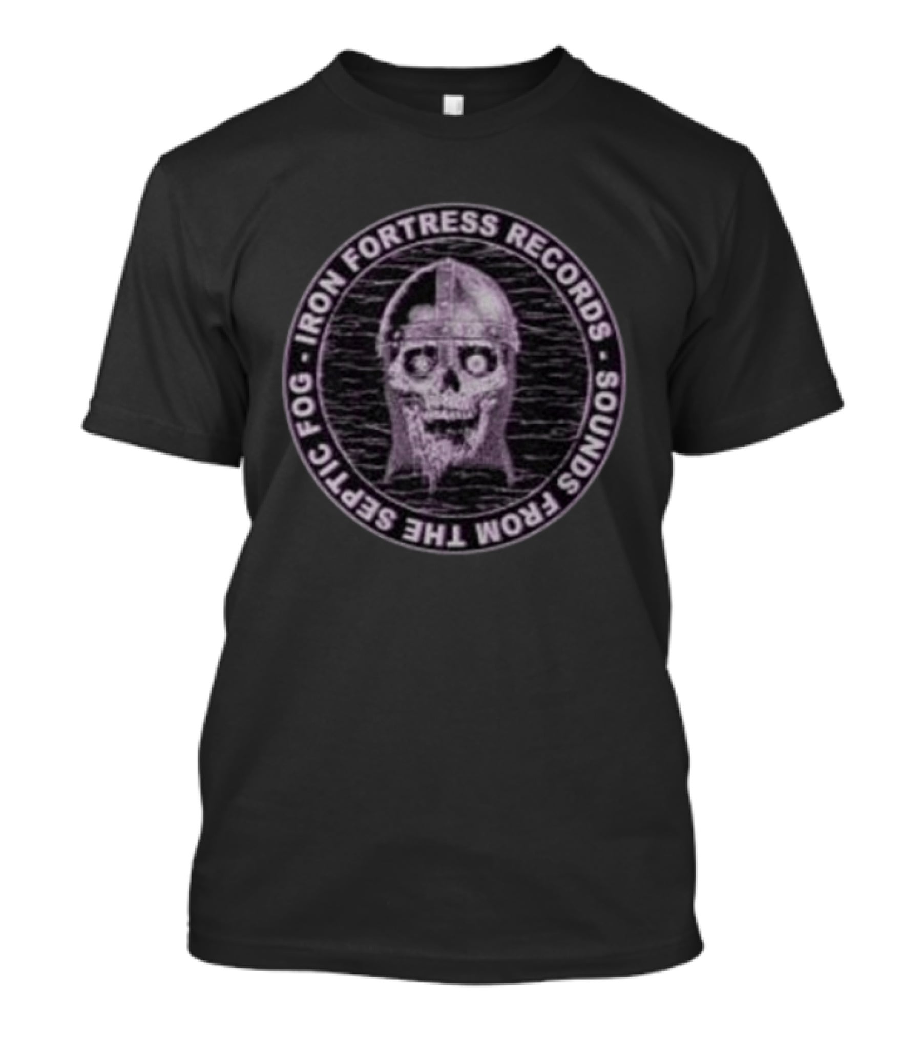 Iron Fortress Records Sounds From The Septic Fog Skull Helmet T-Shirt