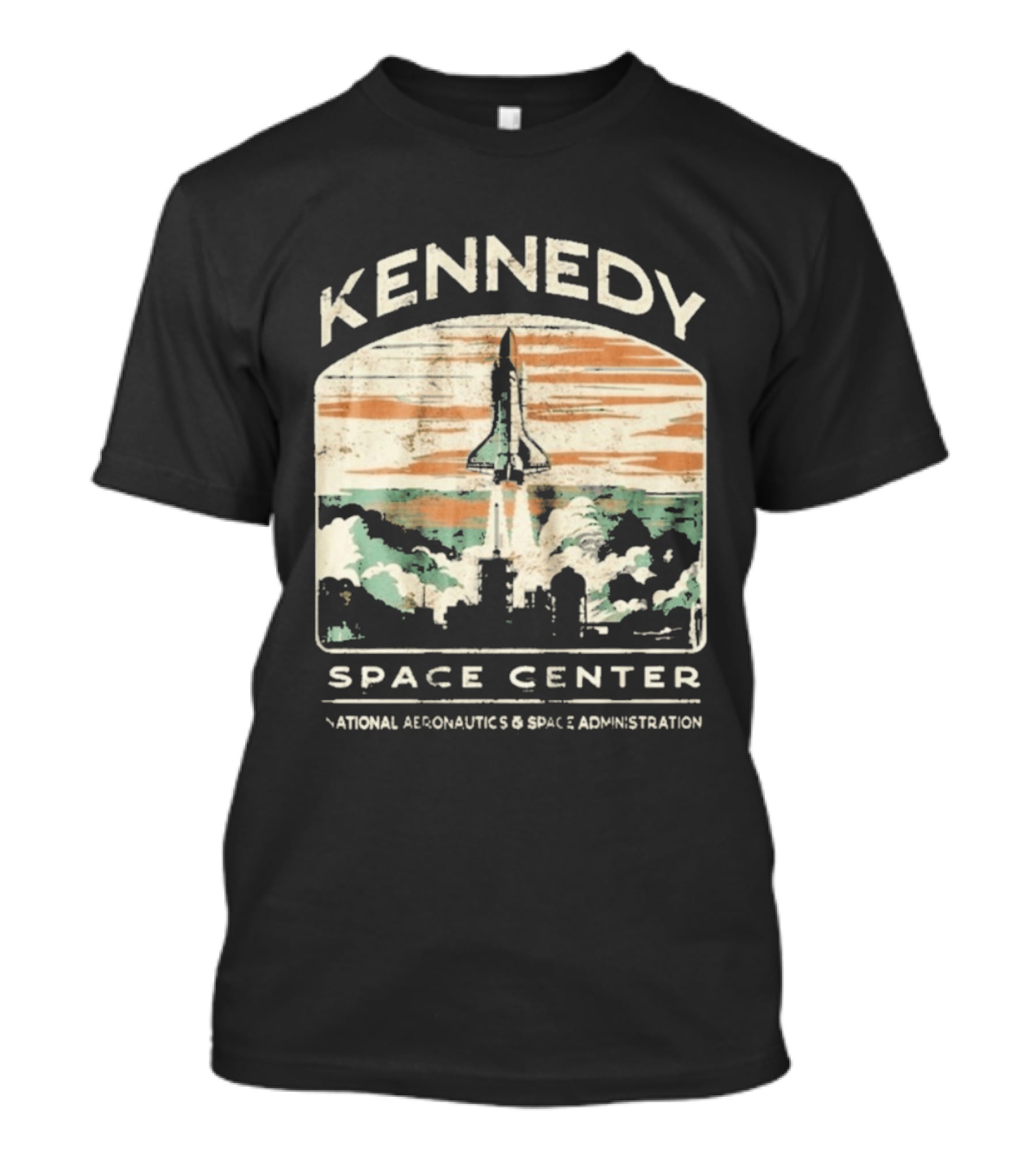 Kennedy Space Center Shuttle Launch NASA Vintage National Aeronautics And Space Administration T-Shirt