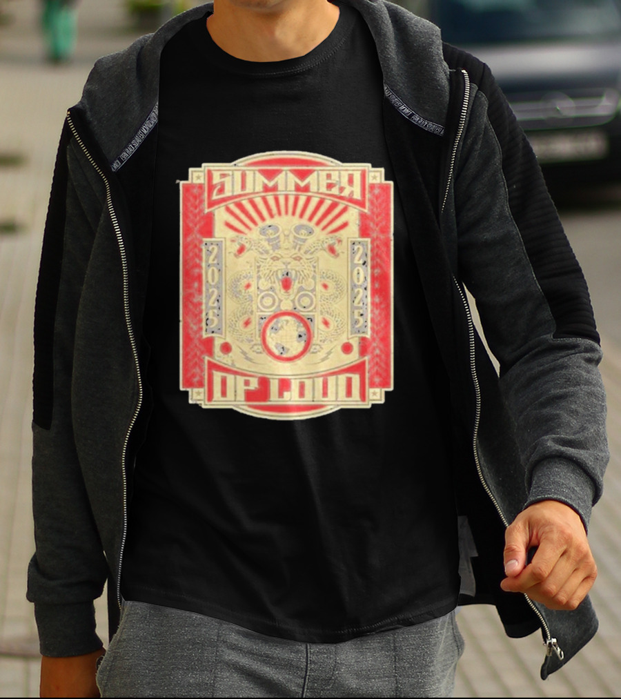 Summer 2025 Loud Festival Vibrant Red Dragon Speaker T-Shirt