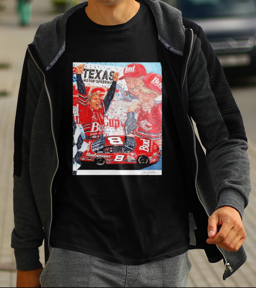 Texas Motor Speedway 2000 Dale Earnhardt Jr NASCAR Cup Series Budweiser Number 8 T-Shirt