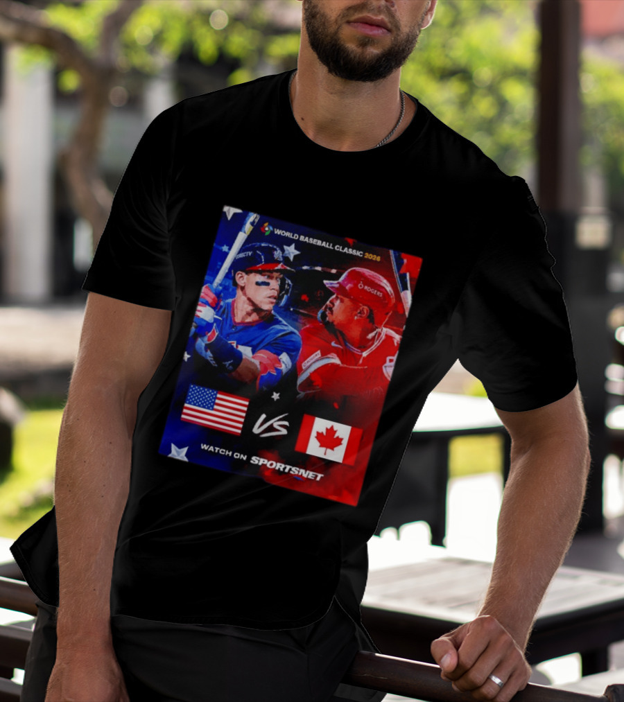 World Baseball Classic 2026 USA Vs Canada Sportsnet Event T-Shirt