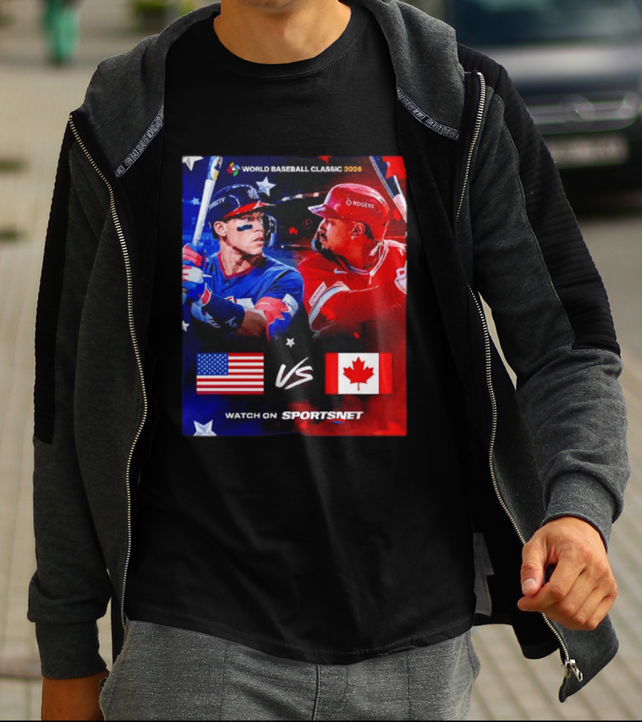 World Baseball Classic 2026 USA Vs Canada Sportsnet Event T-Shirt