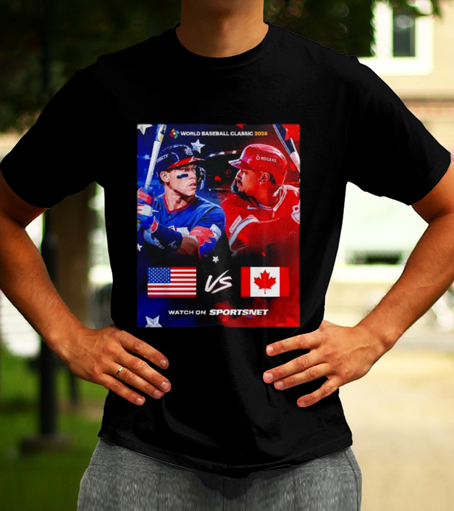 World Baseball Classic 2026 USA Vs Canada Sportsnet Event T-Shirt