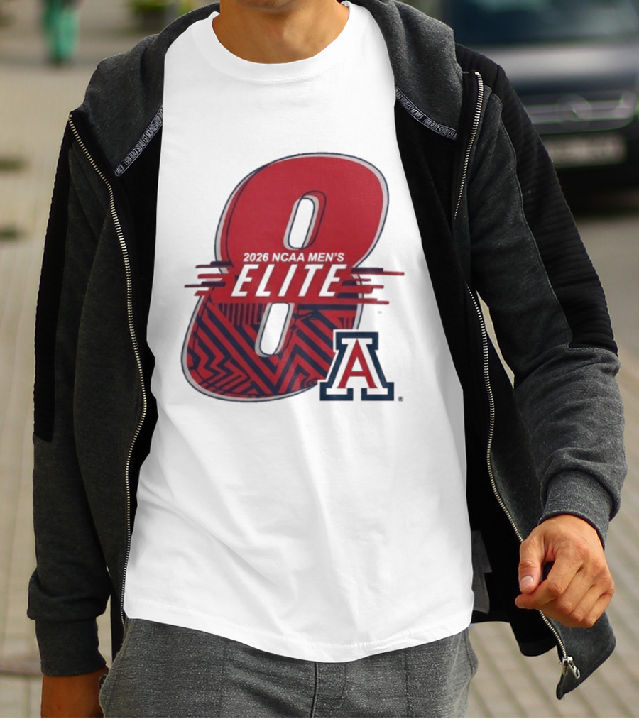 2026 NCAA Men's Elite 8 Arizona Wildcats Basketball T-Shirt