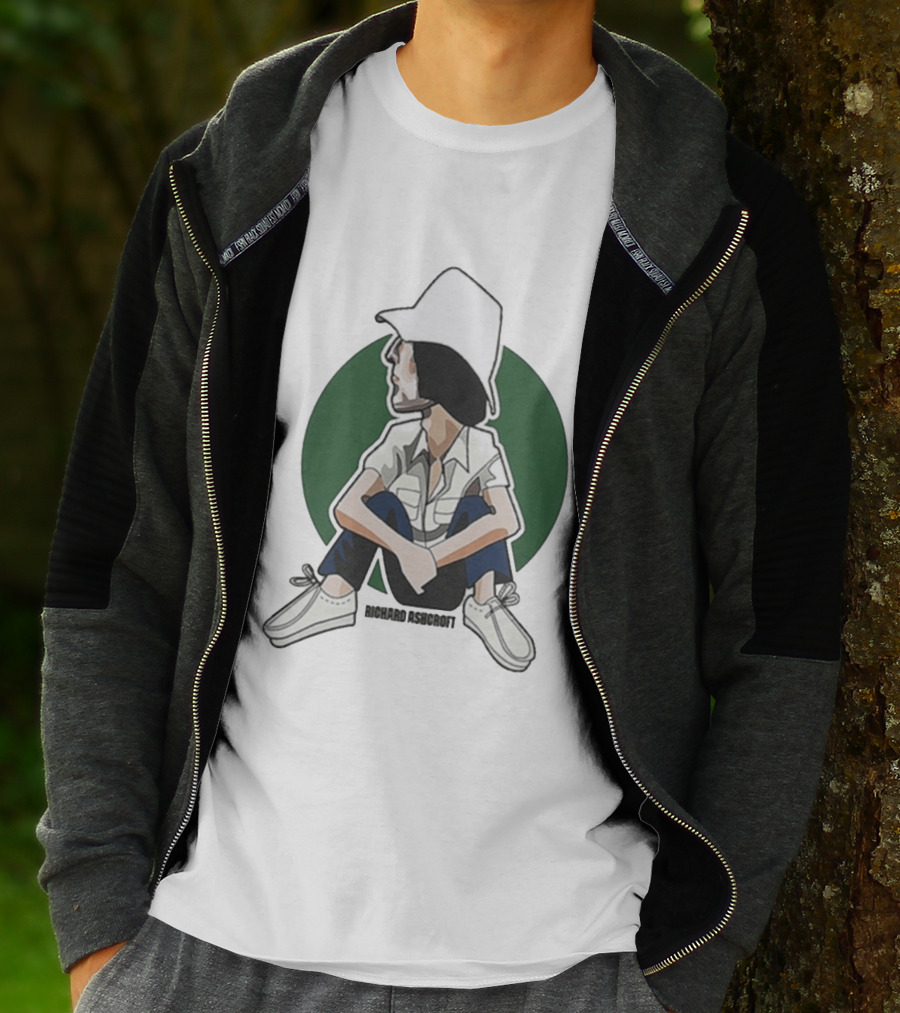 Richard Ashcroft 2026 Tour Illustration Seated Figure T-Shirt