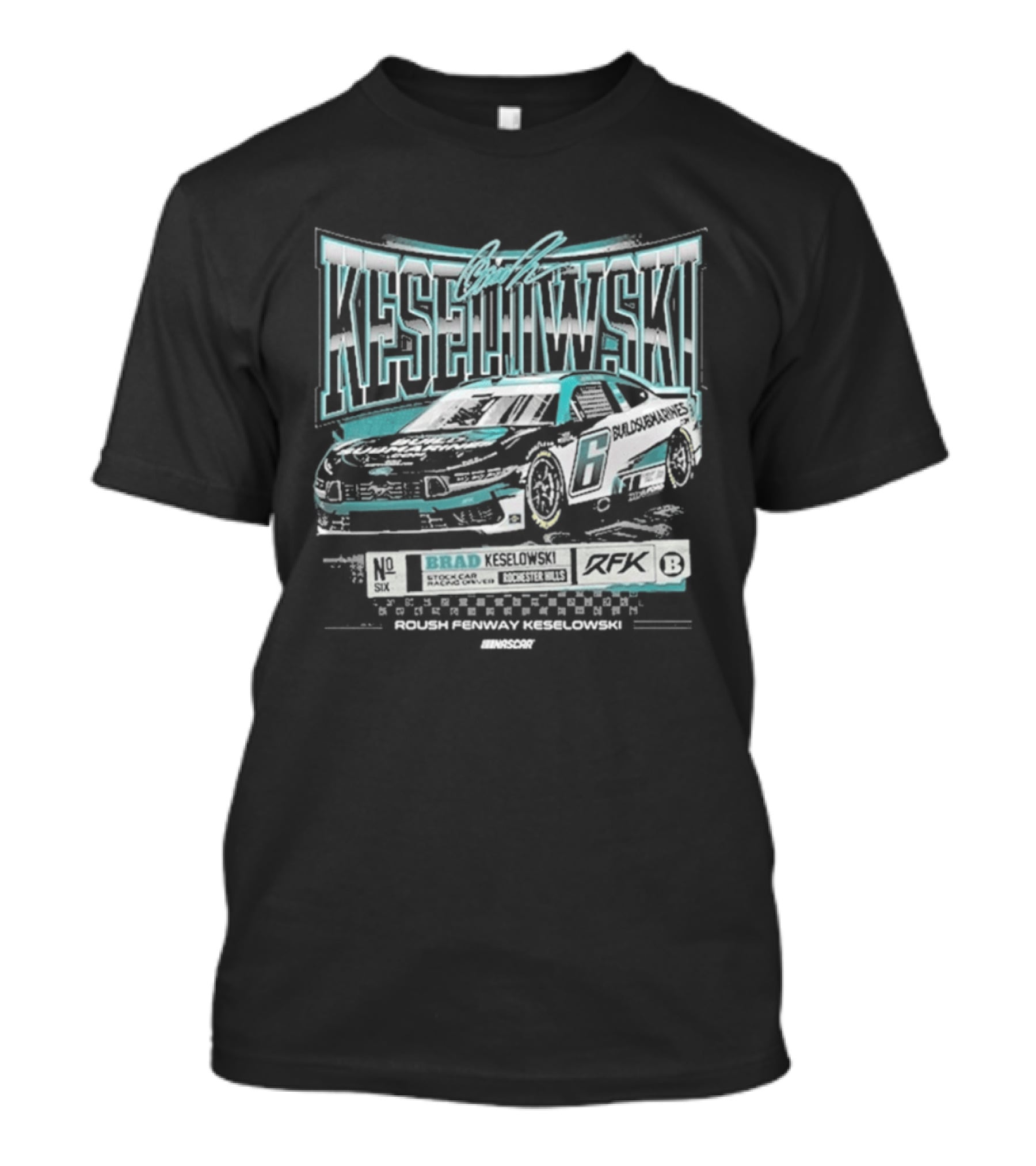 Brad Keselowski RFK Racing Nascar Downforce Car T-Shirt