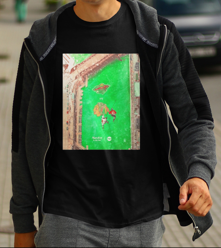 Chicago Blackhawks Vs Minnesota Wild March 17 8:30 PM Stadium TNT T-Shirt