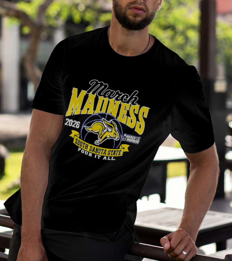 South Dakota State 2026 Jackrabbits March Madness Four It All T-Shirt