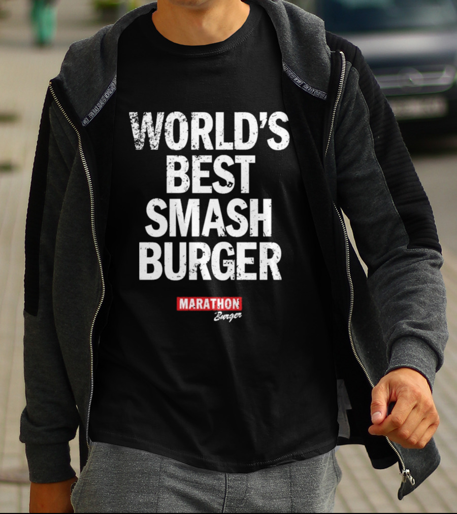 World's Best Smash Burger Marathon Burger T-Shirt