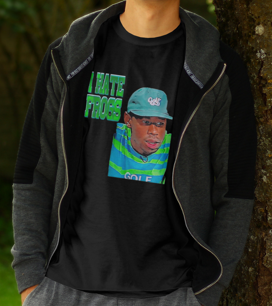 Tyler The Creator I Hate Frogs Meme Golf Hat Striped T-Shirt