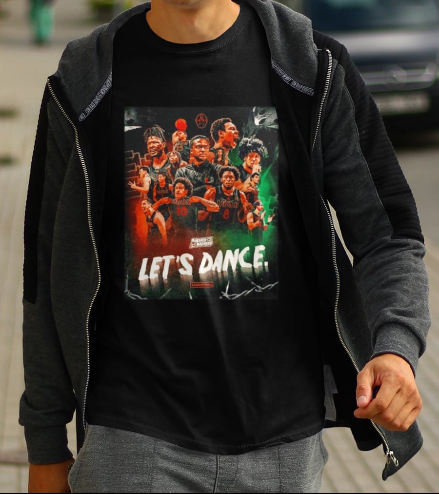 Miami Hurricanes Basketball Let's Dance March Madness Players T-Shirt