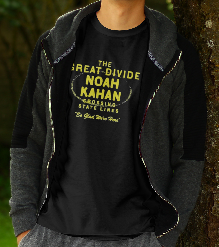 Noah Kahan The Great Divide Tour Crossing State Lines So Glad We're Here T-Shirt