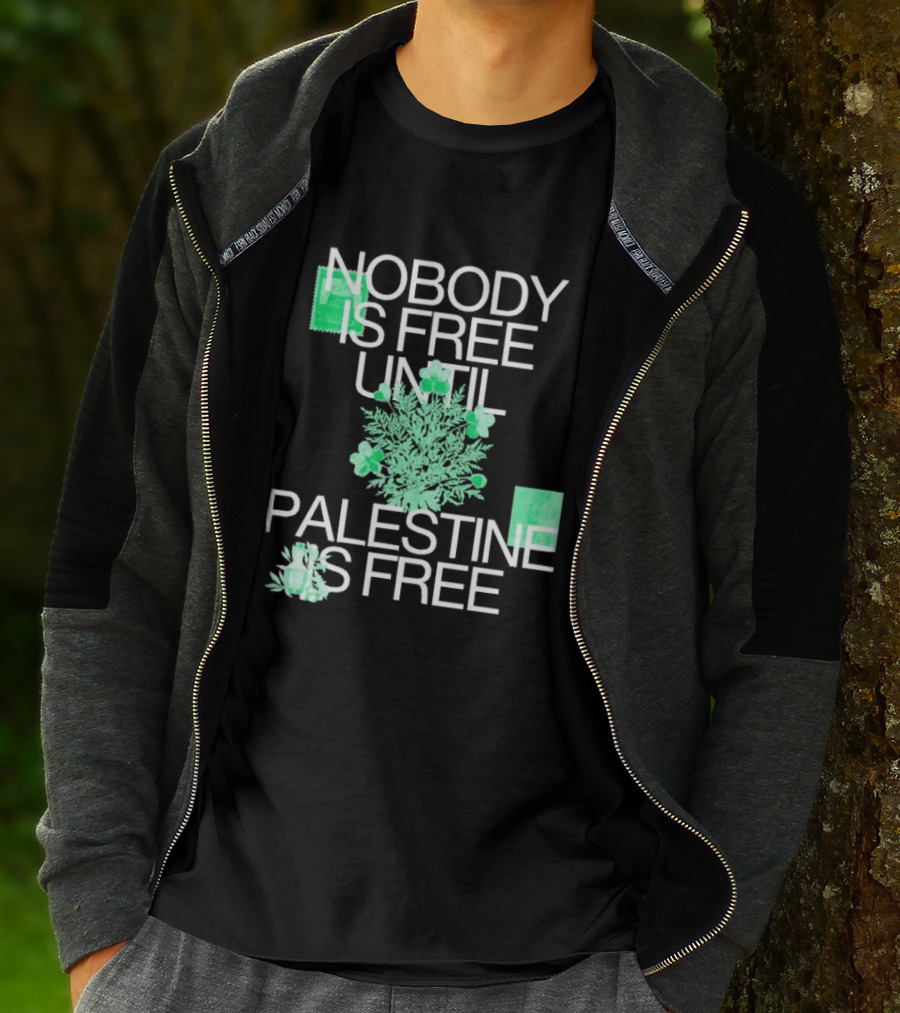 Nobody Is Free Until Palestine Is Free St. Patrick's Day Shamrock T-Shirt