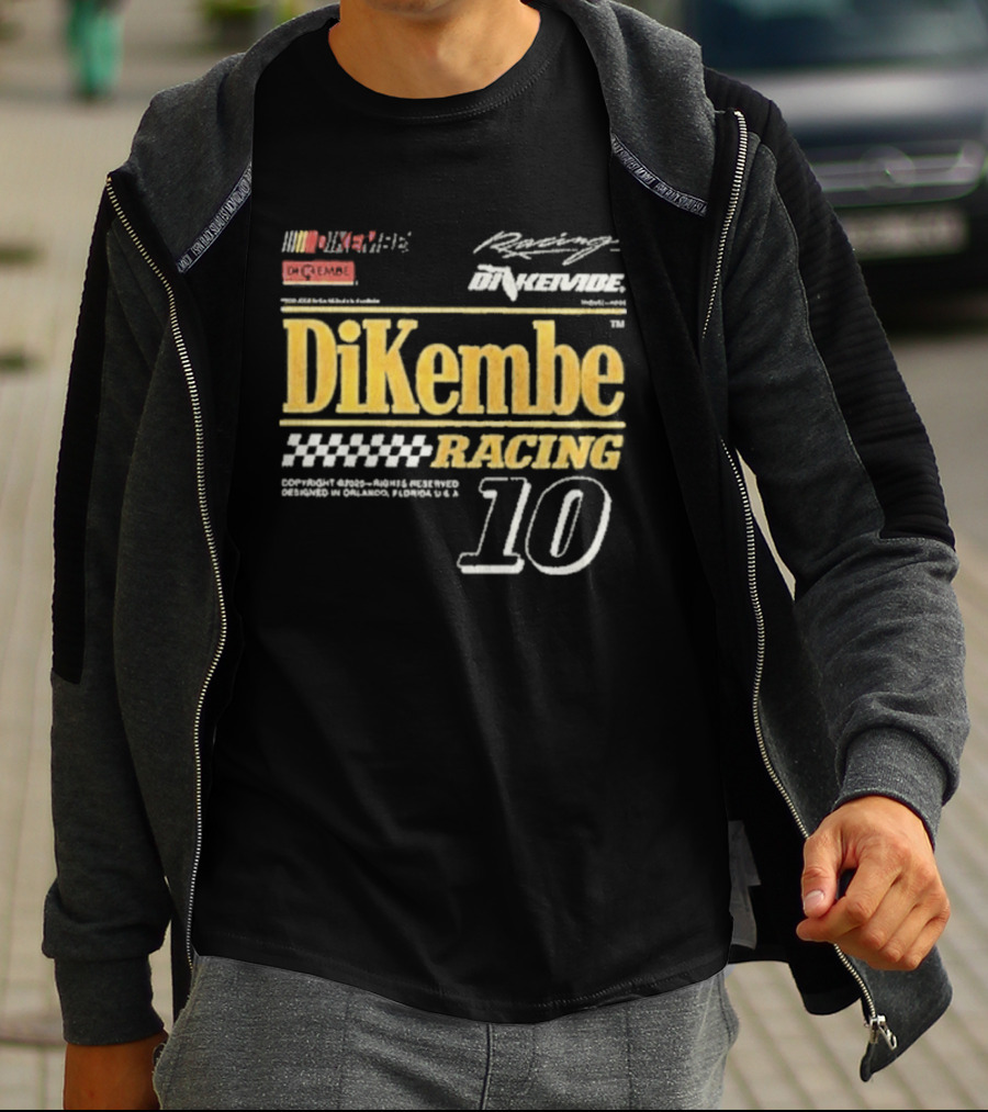 DiKembe Racing Gainesville Orlando Florida Number 10 T-Shirt