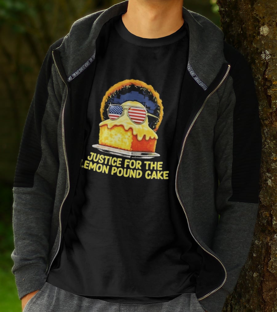 Justice For The Lemon Pound Cake Sunglasses USA Flag T-Shirt