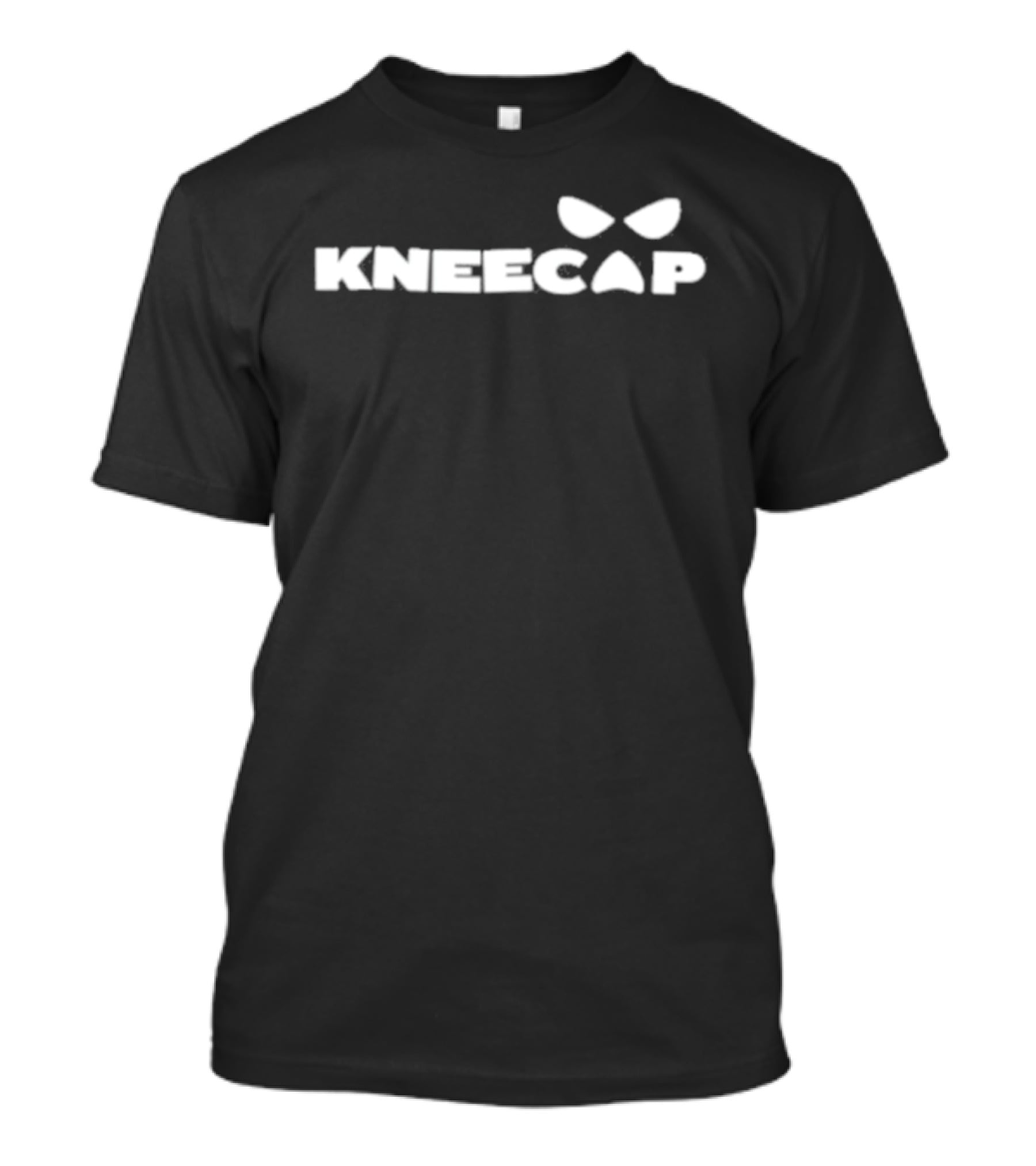 Kneecap Bold Text With Butterfly T-Shirt