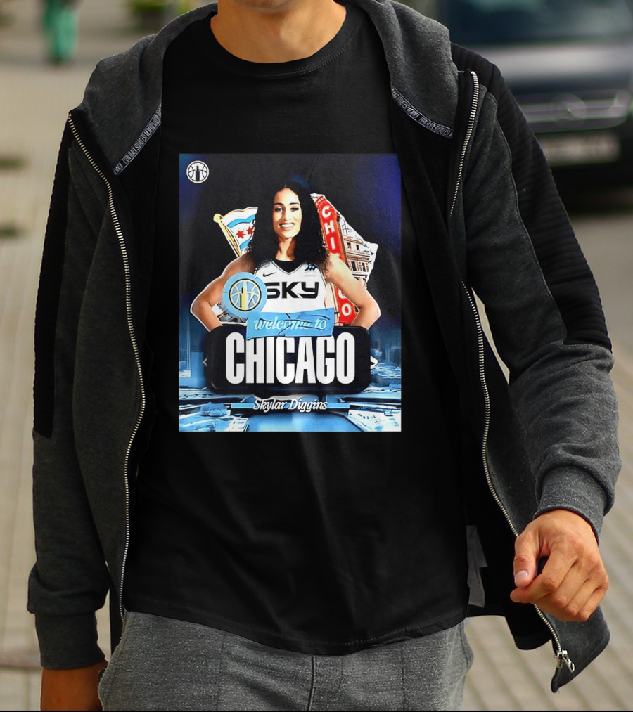 Welcome Skylar Diggins To Chicago Sky WNBA T-Shirt