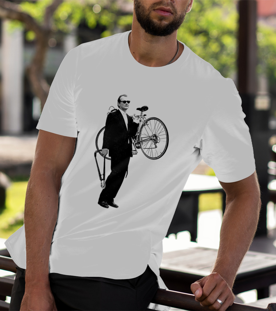 Bill Murray Rushmore Wes Anderson Tribute Cyclist T-Shirt