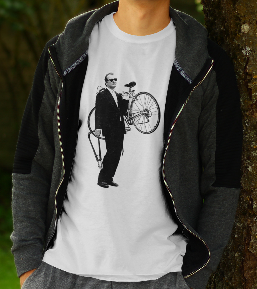 Bill Murray Rushmore Wes Anderson Tribute Cyclist T-Shirt