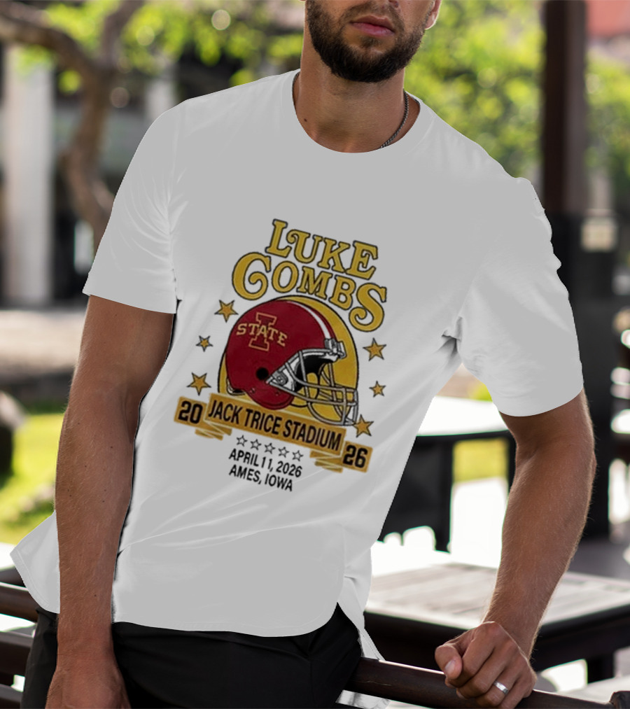 Luke Combs Iowa State Cyclones Jack Trice Stadium April 1 2026 Ames Iowa T-Shirt