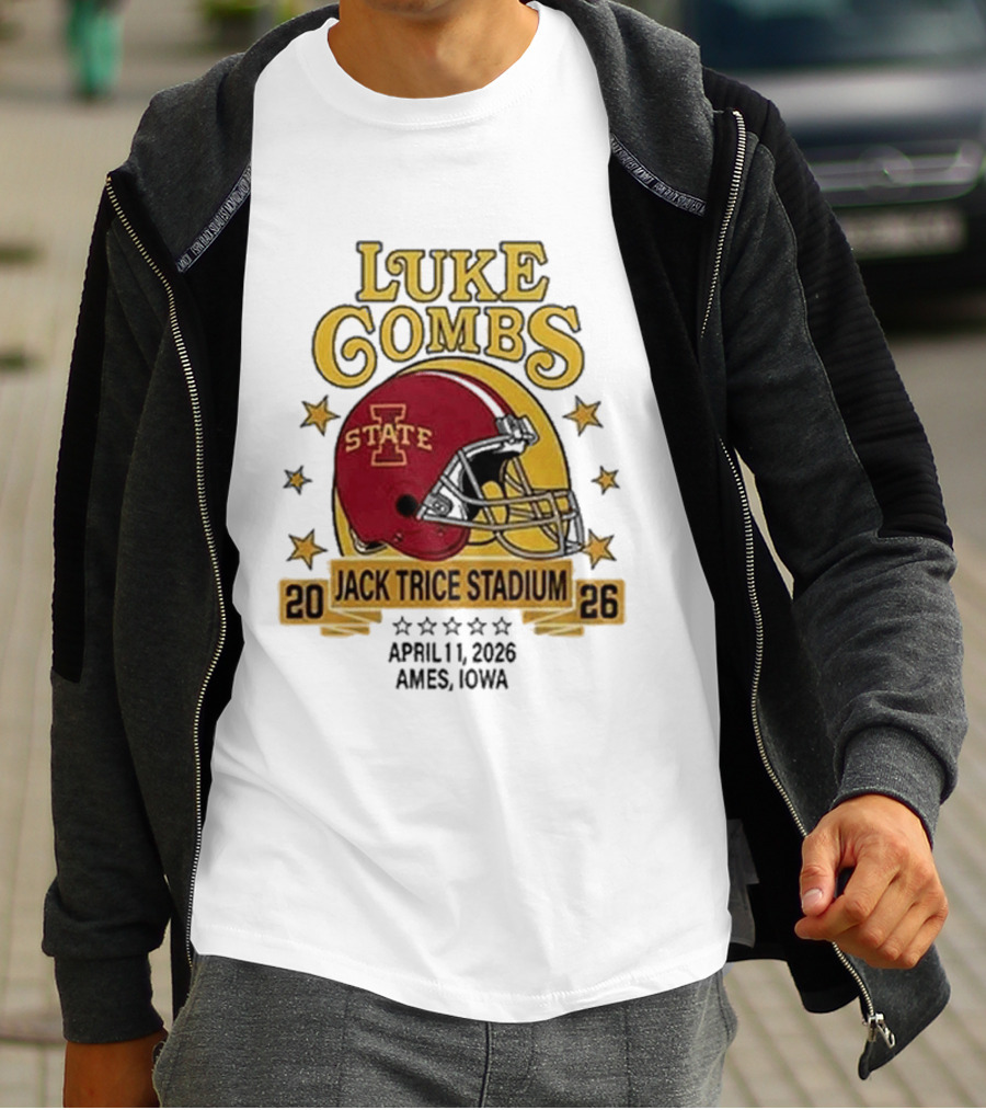 Luke Combs Iowa State Cyclones Jack Trice Stadium April 1 2026 Ames Iowa T-Shirt