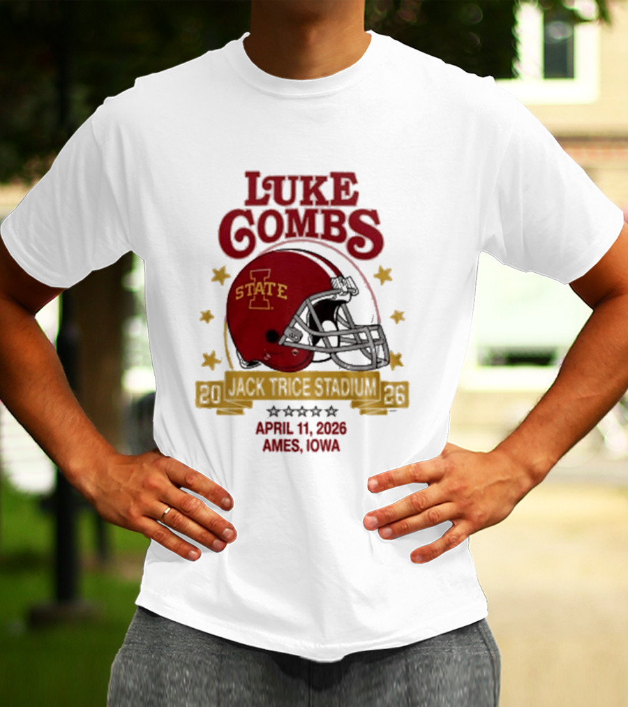 Luke Combs Iowa State Cyclones Football April 11 2023 Ames Iowa T-Shirt