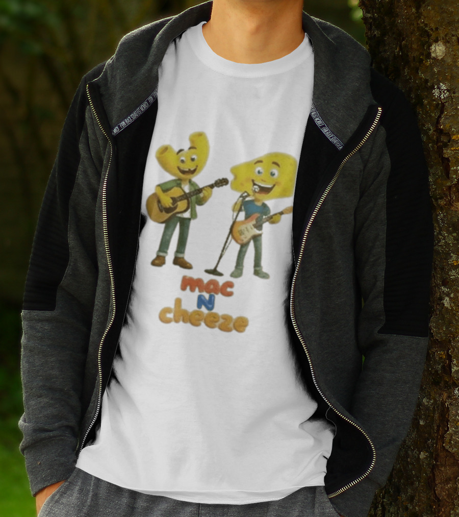 Nashville Predators Mac N Cheese Characters Guitar Duo T-Shirt