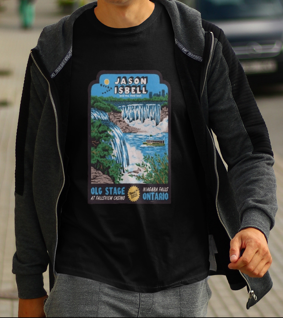 Jason Isbell And The 400 Unit OLG Stage Fallsview Casino Niagara Falls Ontario March 1 2026 T-Shirt