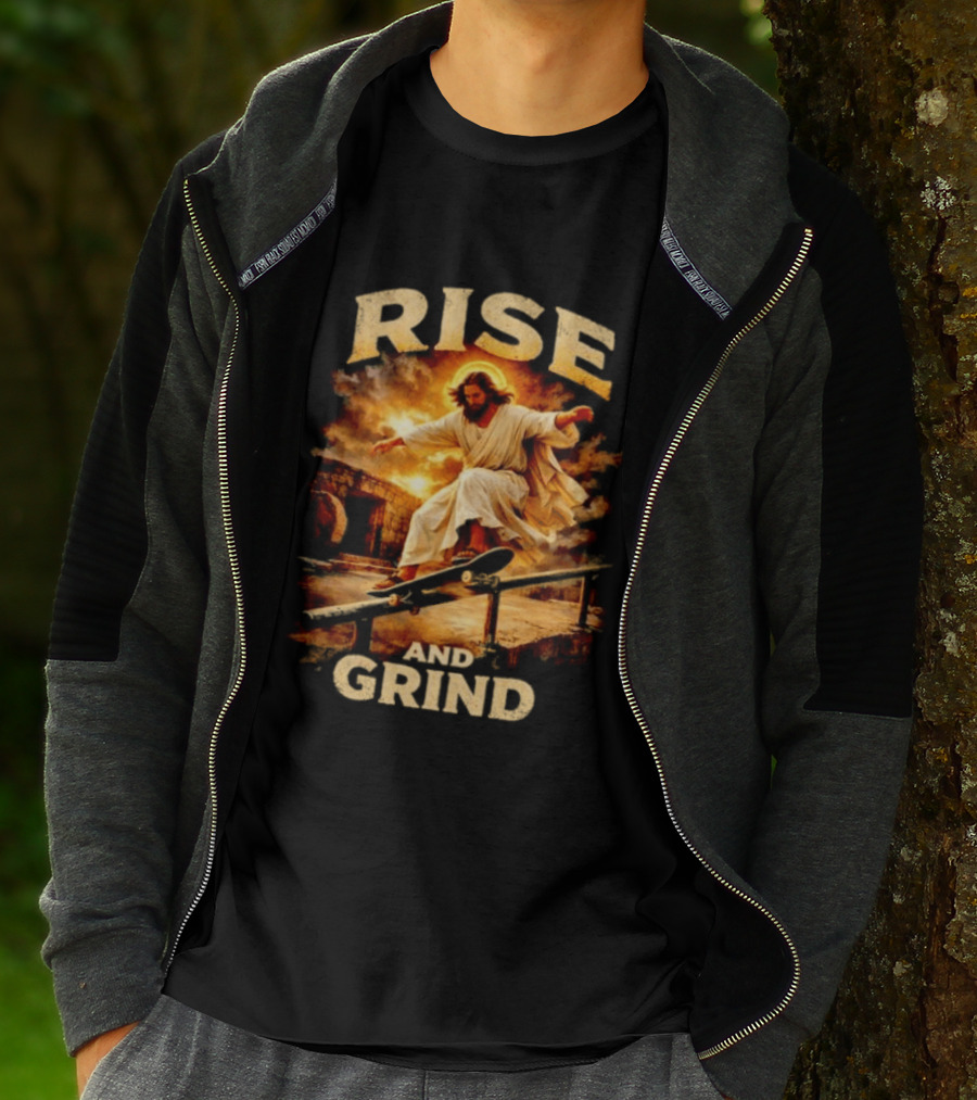 Rise And Grind Jessu Skateboarding 26 T-Shirt