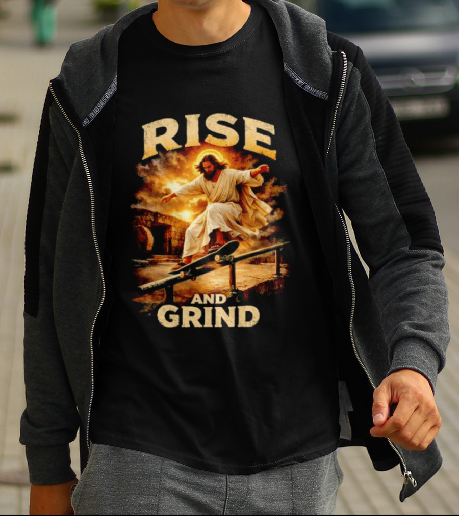 Rise And Grind Jessu Skateboarding 26 T-Shirt