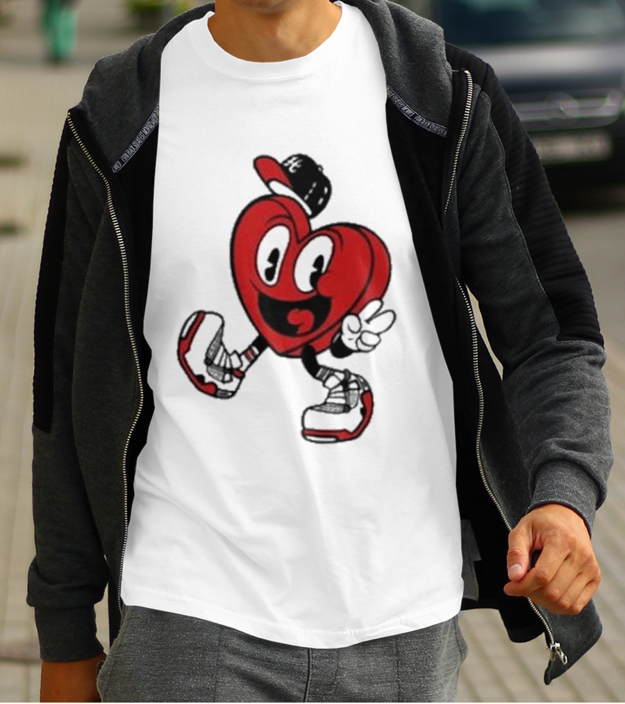 Hulvey Love Like That Heart Character Cartoon T-Shirt