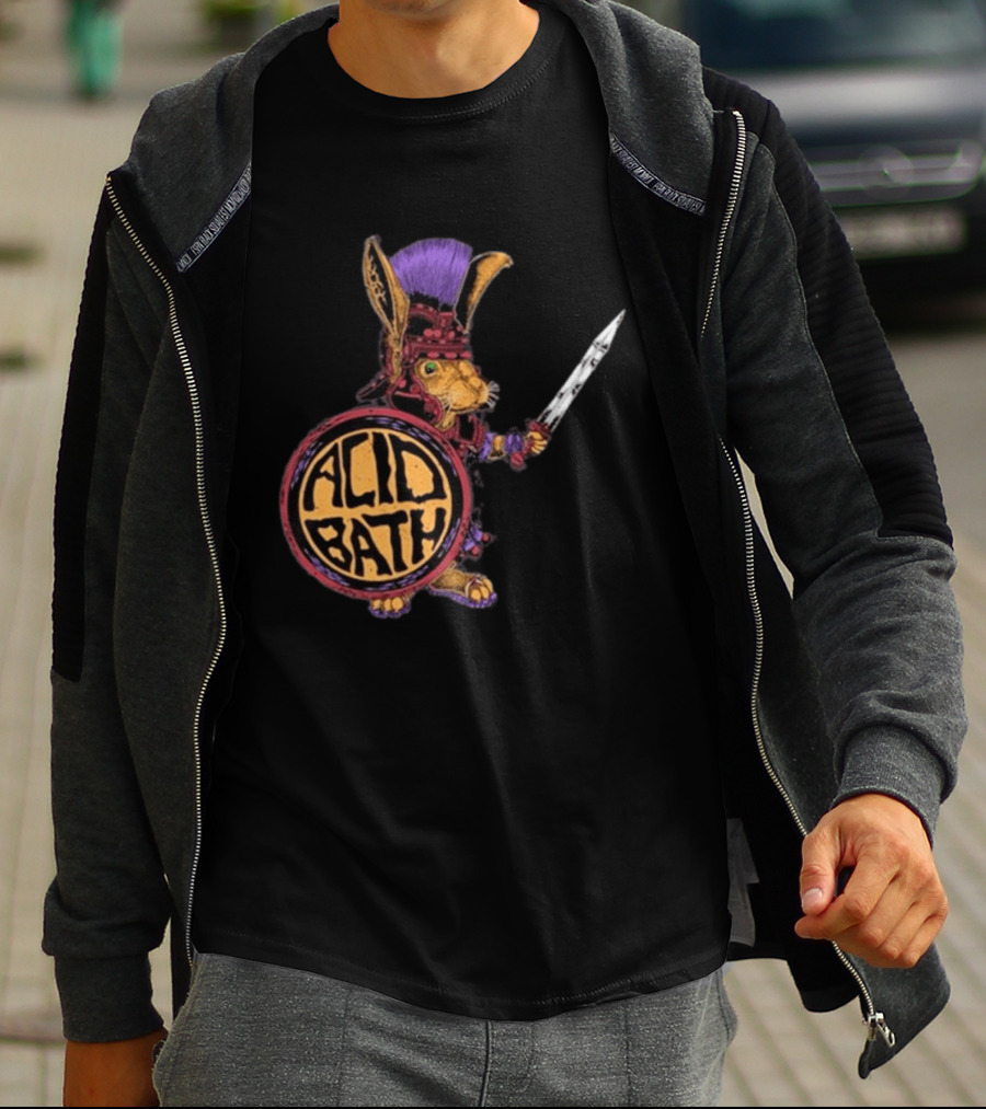 Acid Bath Roman Rabbit Gladiator Warrior Event T-Shirt