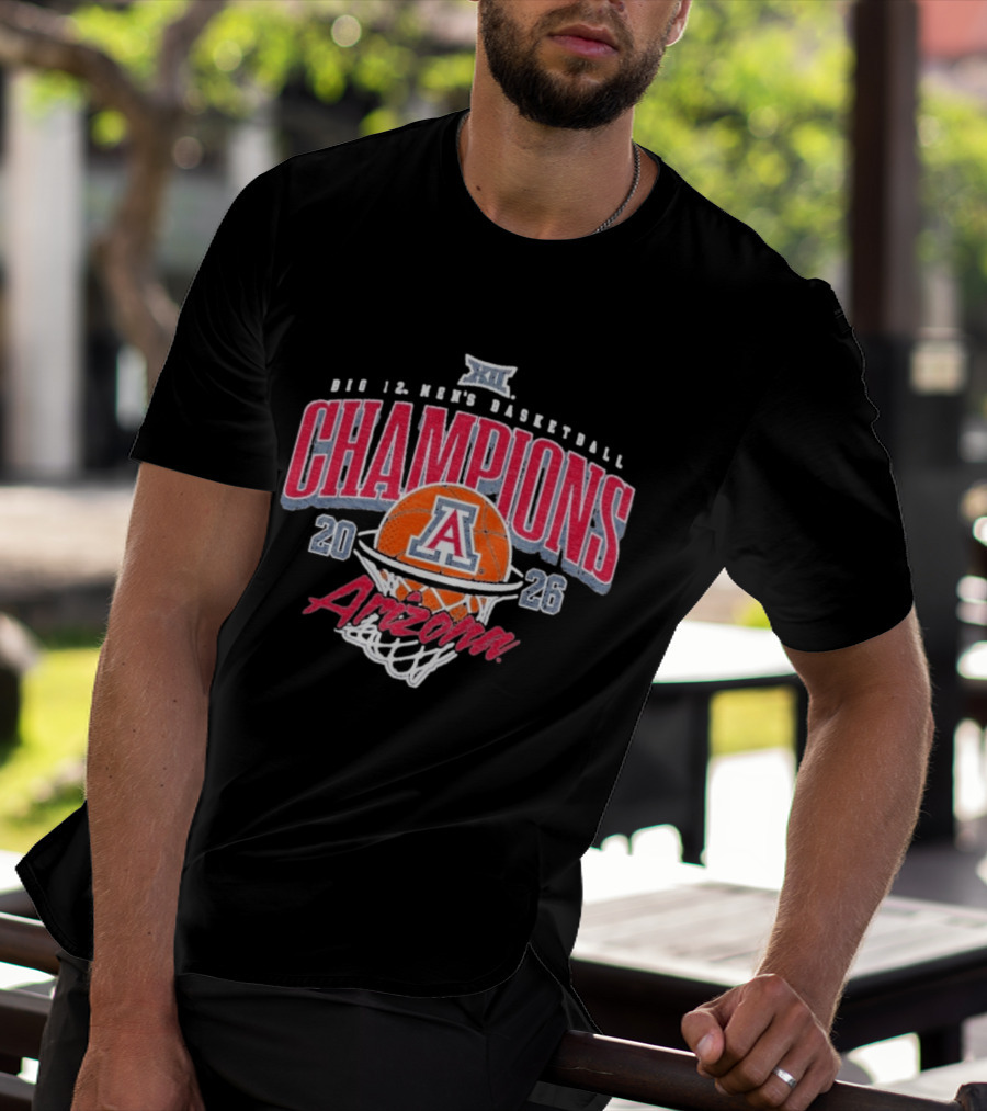 Arizona Big 12 Men's Basketball Champions 2026 T-Shirt