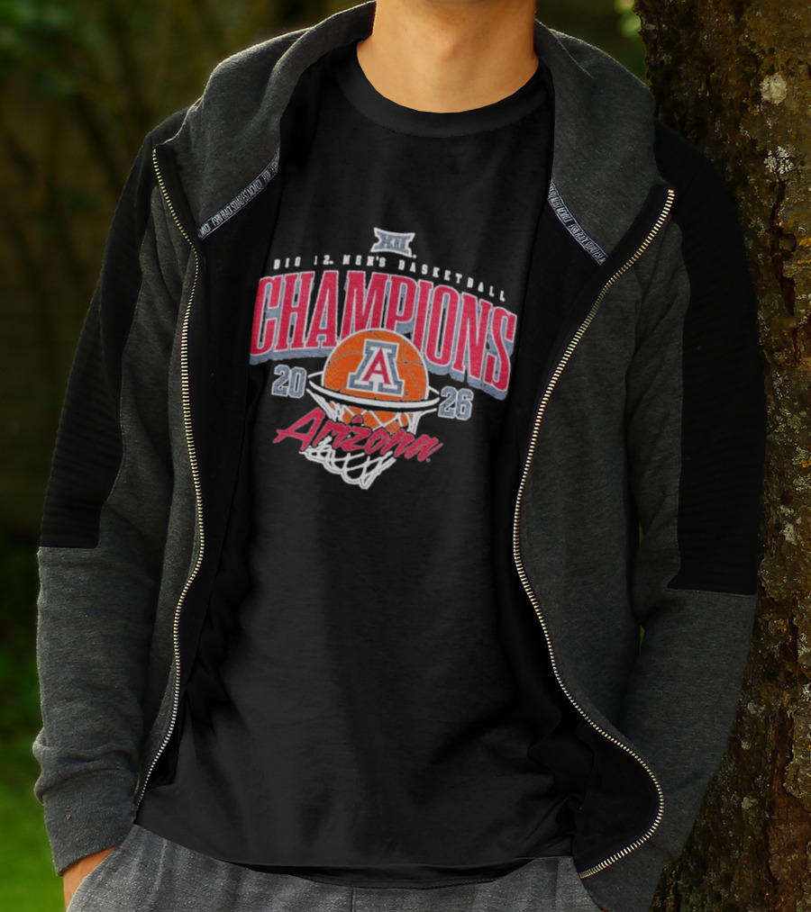 Arizona Big 12 Men's Basketball Champions 2026 T-Shirt