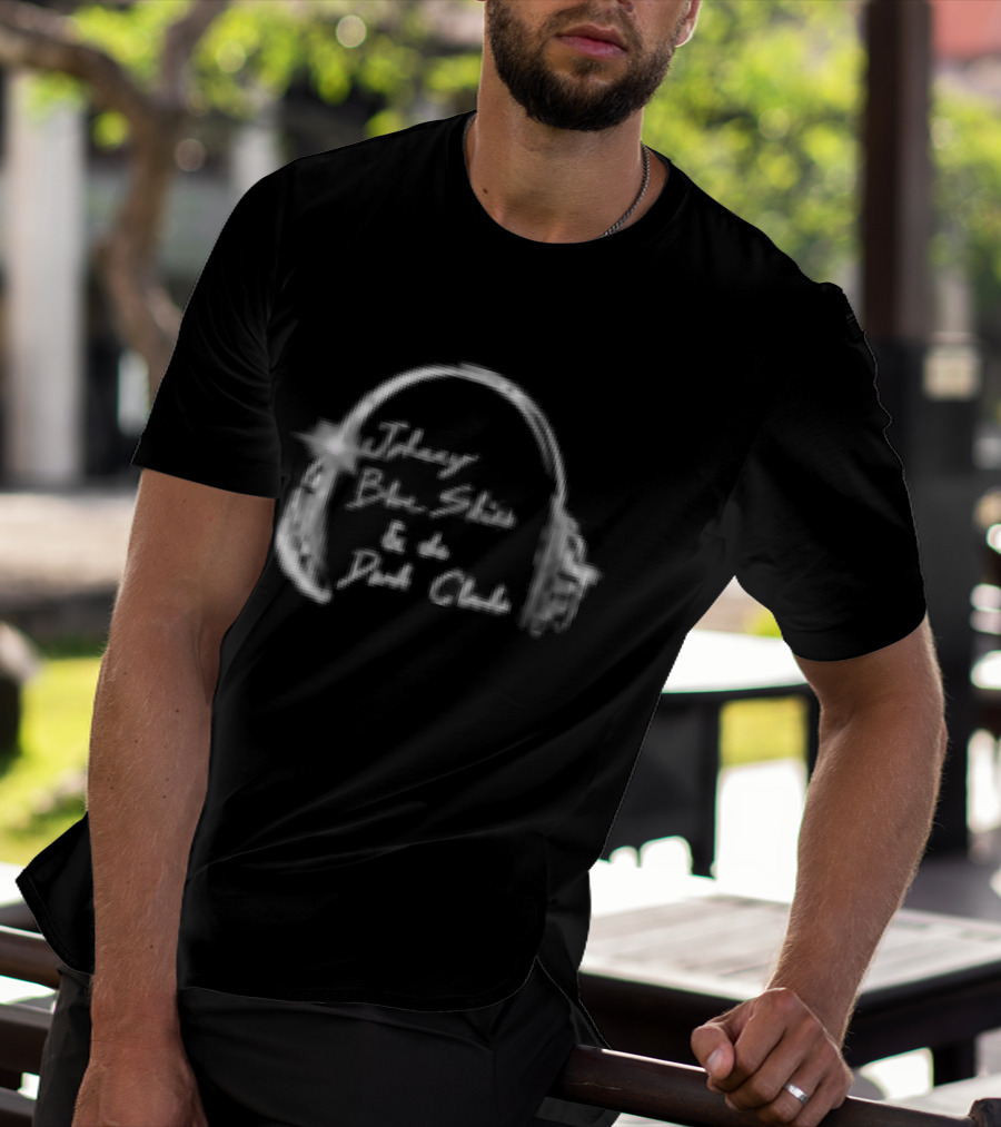 Johnny Blue Skies & The Dark Clouds Cyborg Party Headphones T-Shirt