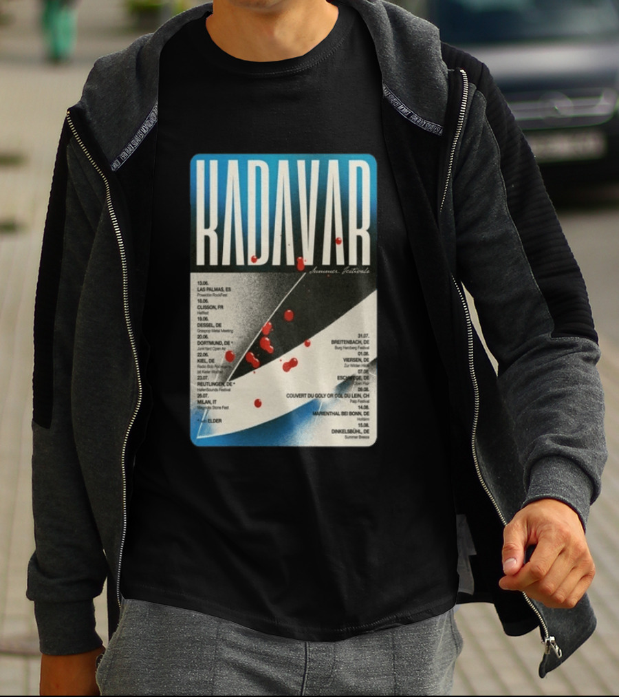 Kadavar Summer Festivals 2026 Las Palmas Clisson Colmar Dortmund Breitenbach Vevey Dunkelsbühl T-Shirt