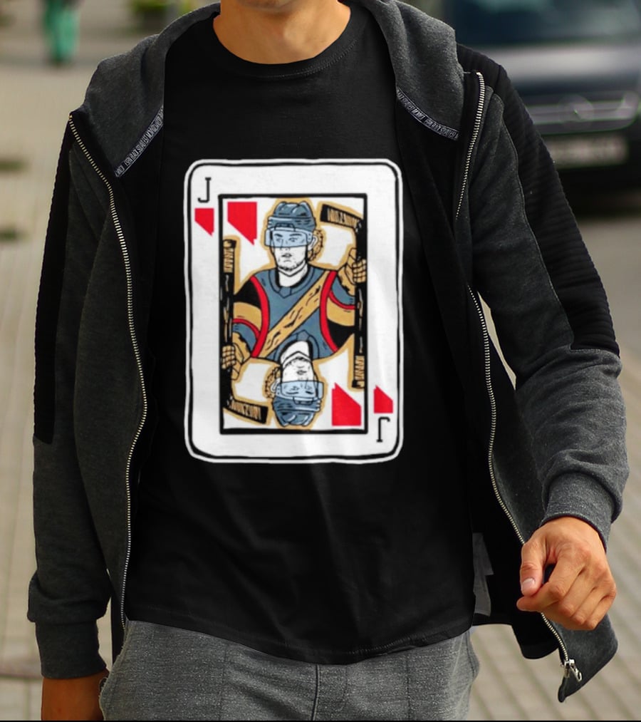 Vegas Golden Knights Jack Eichel Hockey Card T-Shirt