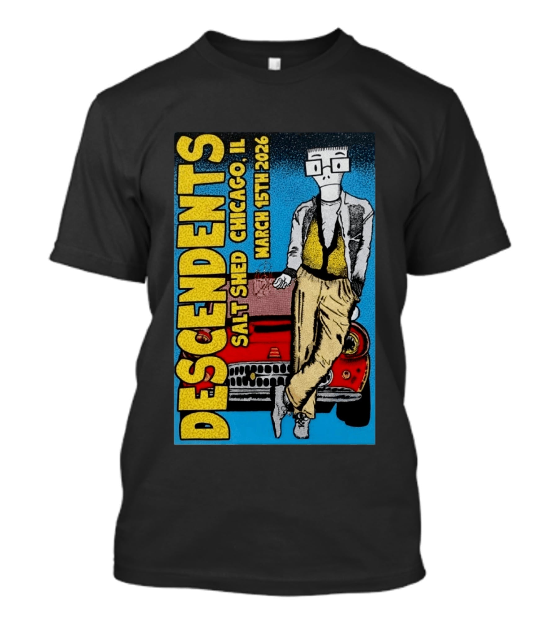 Descendents Salt Shed Chicago IL March 15th 2026 Tour T-Shirt