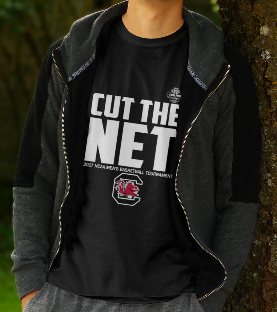 Cut The Net 2017 NCAA Men's Basketball Tournament South Carolina T-Shirt
