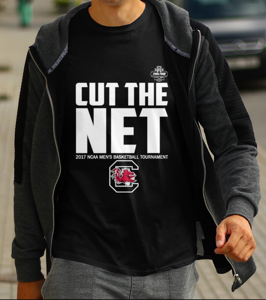 Cut The Net 2017 NCAA Men's Basketball Tournament South Carolina T-Shirt